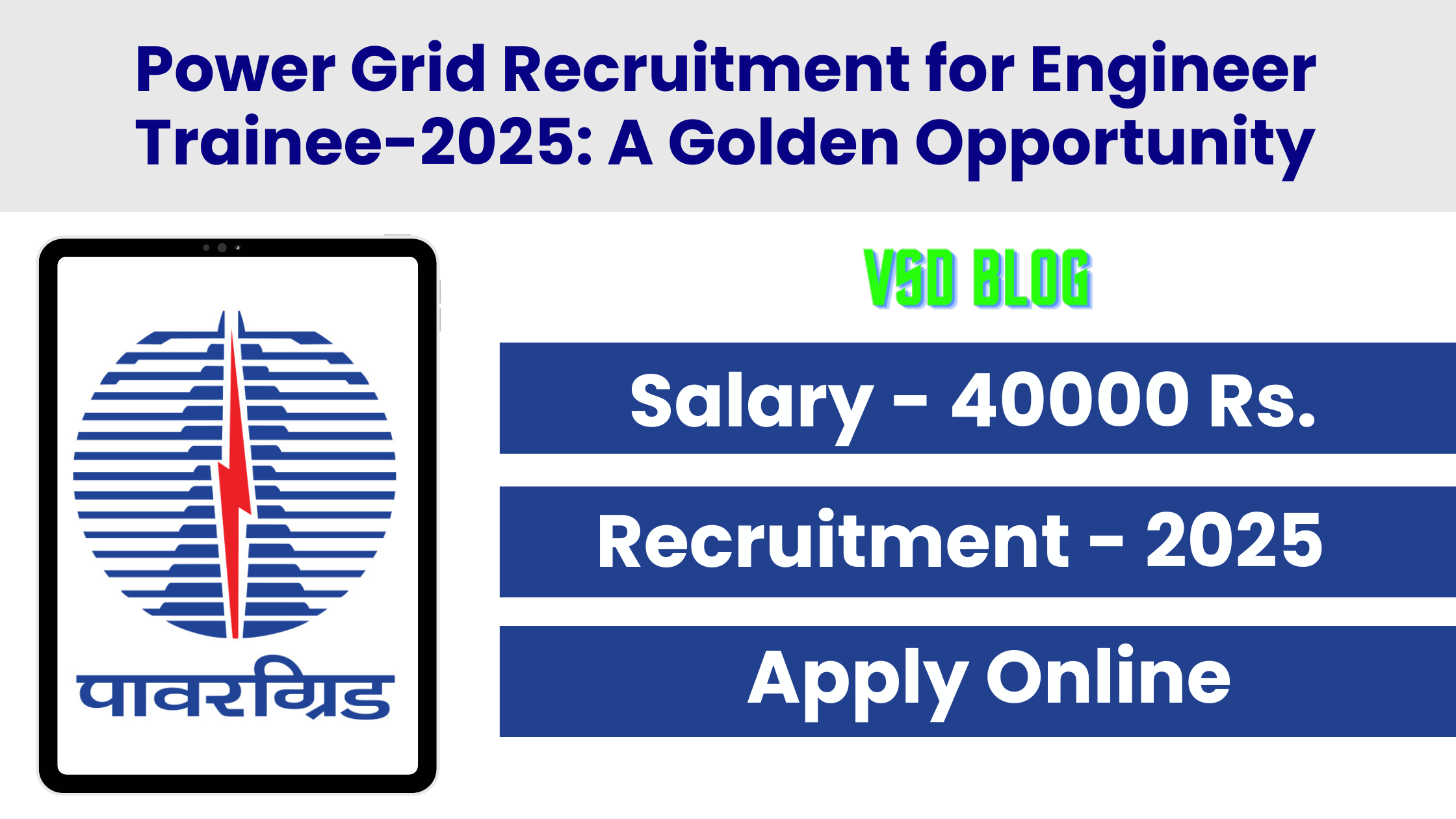Power Grid Recruitment for Engineer Trainee-2025: A Golden Opportunity